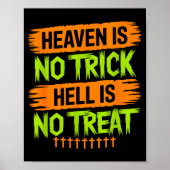 Poster Heaven Is No Trick Hell Is No Treat - Christian Ha (Devant)