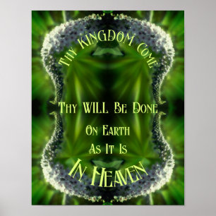 Poster Heaven On Earth Fleur sauvage Inspirational Abstra
