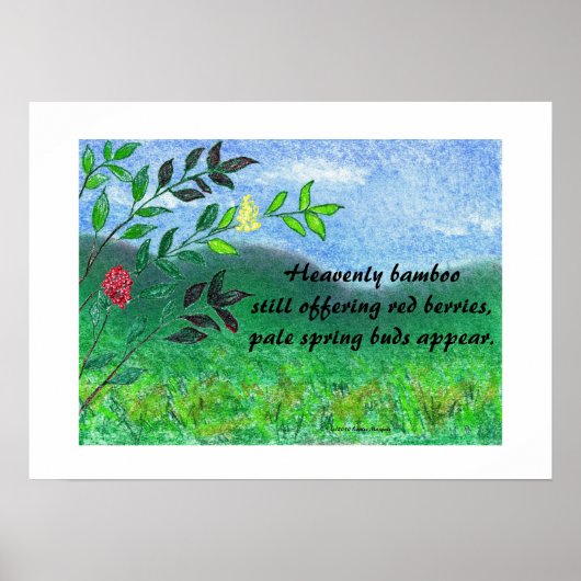 Poster Heavenly Bamboo (Voorkant)