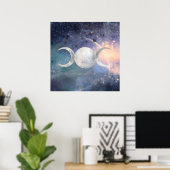 Poster Heavenly Universe Triple Moon Goddess Moonstone (Bureau à domicile)