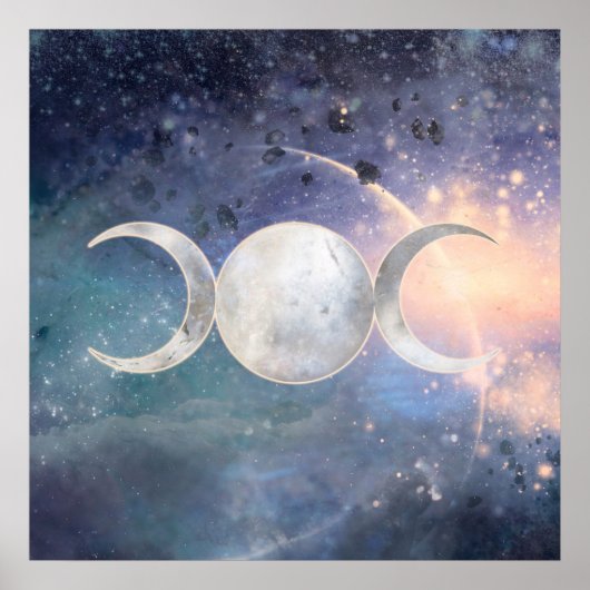 Poster Heavenly Universe Triple Moon Goddess Moonstone (Devant)