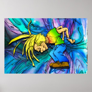 Poster Heavy Metal Mosh Pit Head Banger Party Animal