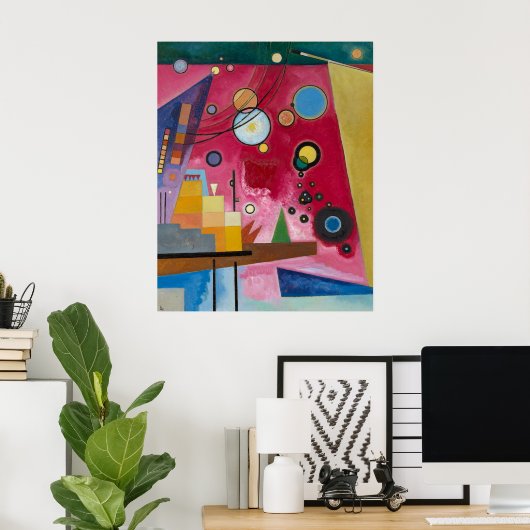 Poster Heavy Red | Kandinsky | (Bureau à domicile)