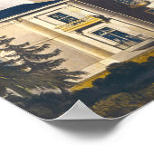 Poster Hébergement d'une villa italienne ou d'un pavillon (Coin)