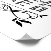 Poster Hébreu Bénédiction Amour Abondance Joy Peace Canva (Coin)