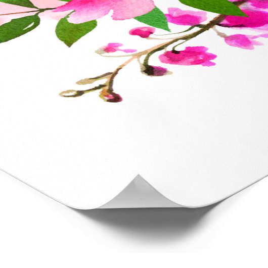 Poster Hébreu Chag Sameach - Joyeuses fêtes juives (Coin)