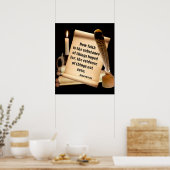 Poster Hébreux 11:1 (Cuisine)