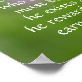 Poster Hébreux 11:6 Il récompense ceux qui le cherchent,  (Coin)