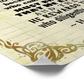 Poster Hébreux 11:6 Sans foi, il est impossible... (Coin)