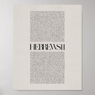Poster Hébreux 11 - La foi en l'action Écriture murale Ar