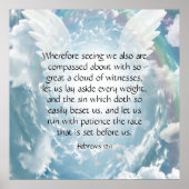 Poster Hébreux 12:1 (Devant)