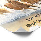 Poster Hébreux 12 1-2 Courez avec la Bible de l'Endurance (Coin)