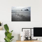 Poster Hébreux 12:1 Courons avec endurance... (Bureau à domicile)