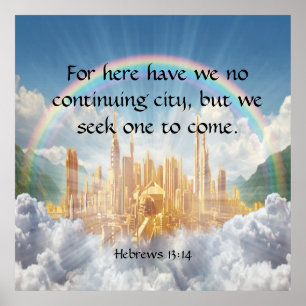 Poster Hébreux 13:14