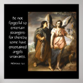 Poster Hébreux 13:2 (Devant)