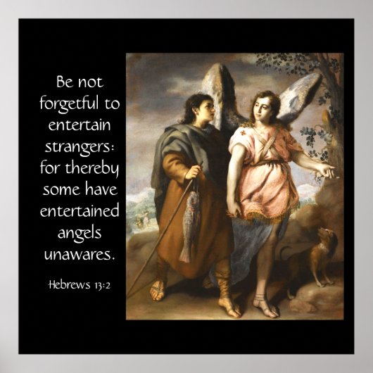 Poster Hébreux 13:2 (Devant)