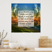 Poster Hébreux 4:16 (Cuisine)