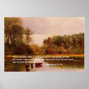 Poster Hébreux 4: 9 -10, Albert Bierstadt