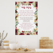 Poster Hebrew Maoz Tzur Hanoukka Song (Cuisine)