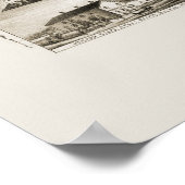 Poster Hebronville, MA Carte panoramique - 1891 (Coin)