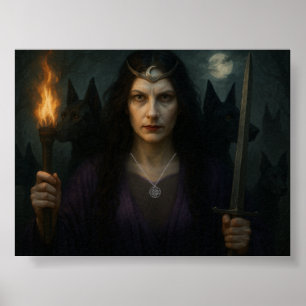 Poster Hecate, déesse du carrefour