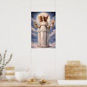 Poster Hecate Triple Goddess Celestial Moon Art – myth (Cuisine)