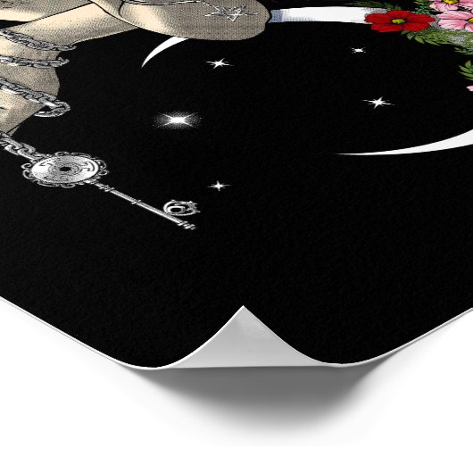 Poster Hecate Triple Lune déesse (Coin)