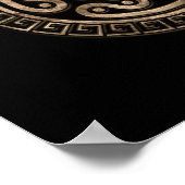 Poster Hecate Wheel Black and Gold (Coin)