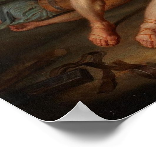 Poster Hector de pose d'Achille (Coin)