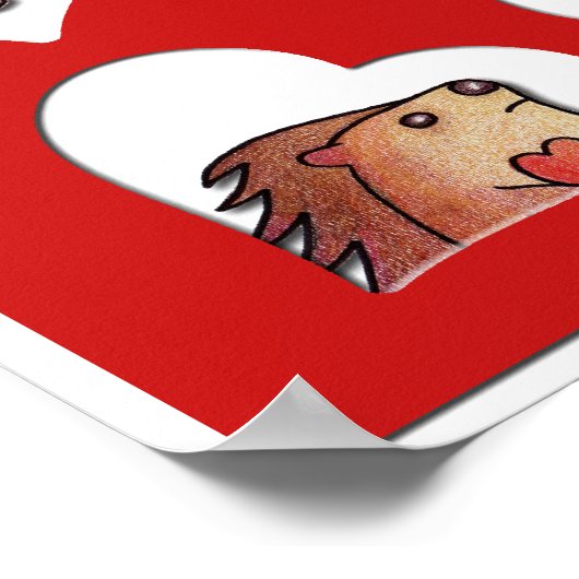 Poster Hedgehog Love ! (Coin)