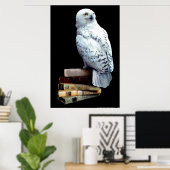 Poster Hedwig sur les livres (Bureau à domicile)