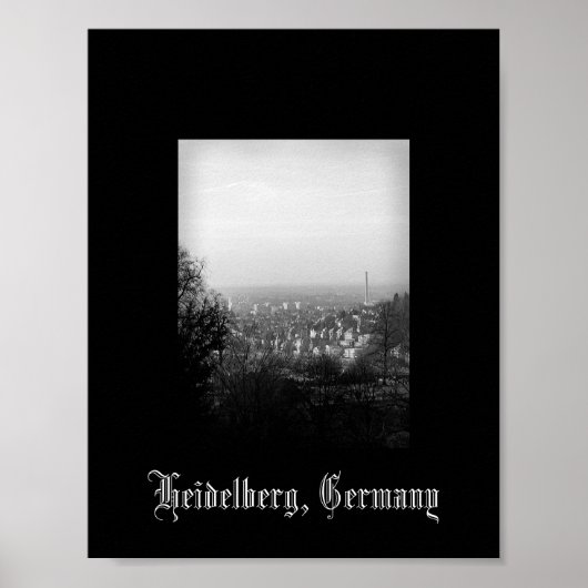 Poster Heidelberg, Allemagne (Devant)