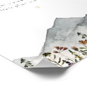 Poster HEIDI Boho Fleur sauvage Mountain Baby Diaper Raff (Coin)