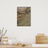 Poster Heidi classique vintage des Alpes (Cuisine)