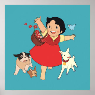 Poster Heidi la fille des Alpes
