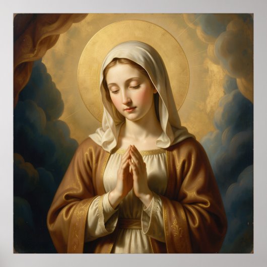 Poster Heilige Mutter Gottes – Göttliche Liebe & Schutz´3 (Devant)