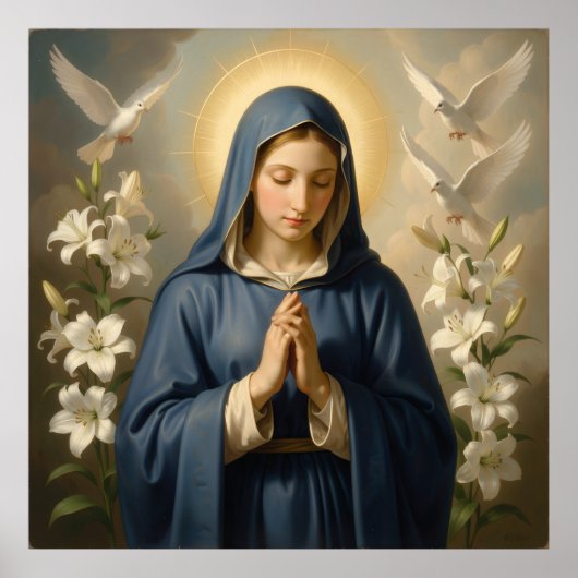 Poster Heilige Mutter Gottes – Göttliche Liebe & Schutz´7 (Devant)