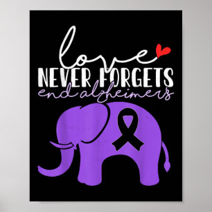 Poster Heimers Sensibilisation Amour N'Oublie Jamais Les