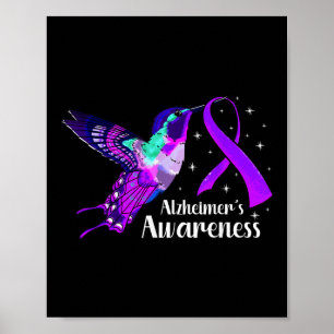 Poster Heimy Maladie et Hummingbird Purple Sensibilisatio