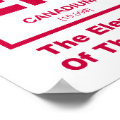 Poster Hein ? Élément canadien du Canada (Coin)