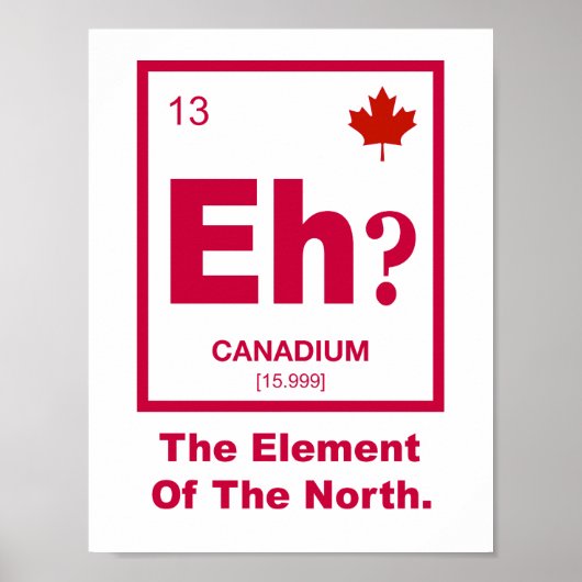 Poster Hein ? Élément canadien du Canada (Devant)