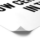 Poster Heisenberg, l'incertitude Humour de physique du pr (Coin)