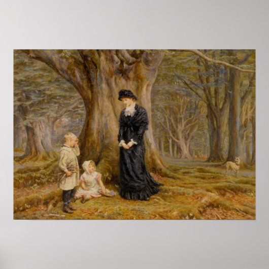 Poster Helen Allingham Vintage La Dame du Manoir (Devant)