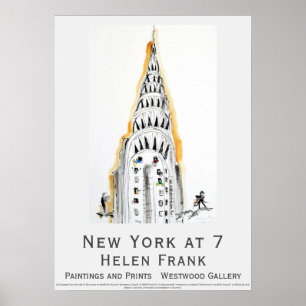 POSTER Helen Frank New York op 7 Chrysler Building