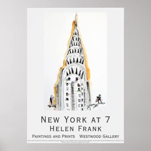 POSTER Helen Frank New York op 7 Chrysler Building (Voorkant)