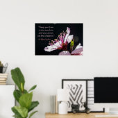 Poster Helen Keller Quote Peach Blossom in the Sunshine (Bureau à domicile)