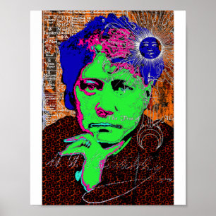 Poster Helena Blavatsky Théosophie Occulte Ésotérique Nou
