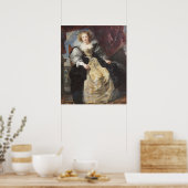 Poster Helena Fourment dans sa robe de mariée (Cuisine)