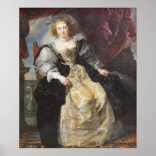 Poster Helena Fourment dans sa robe de mariée
