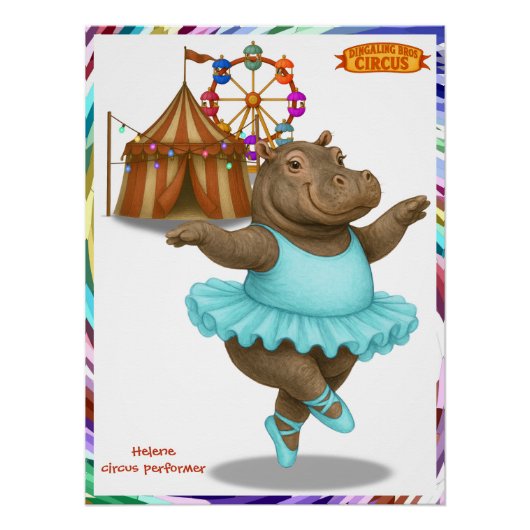 Poster Helene circus performer (Devant)